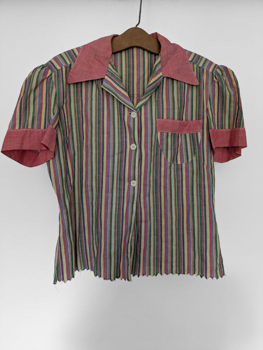 Two Tone Striped Shirt