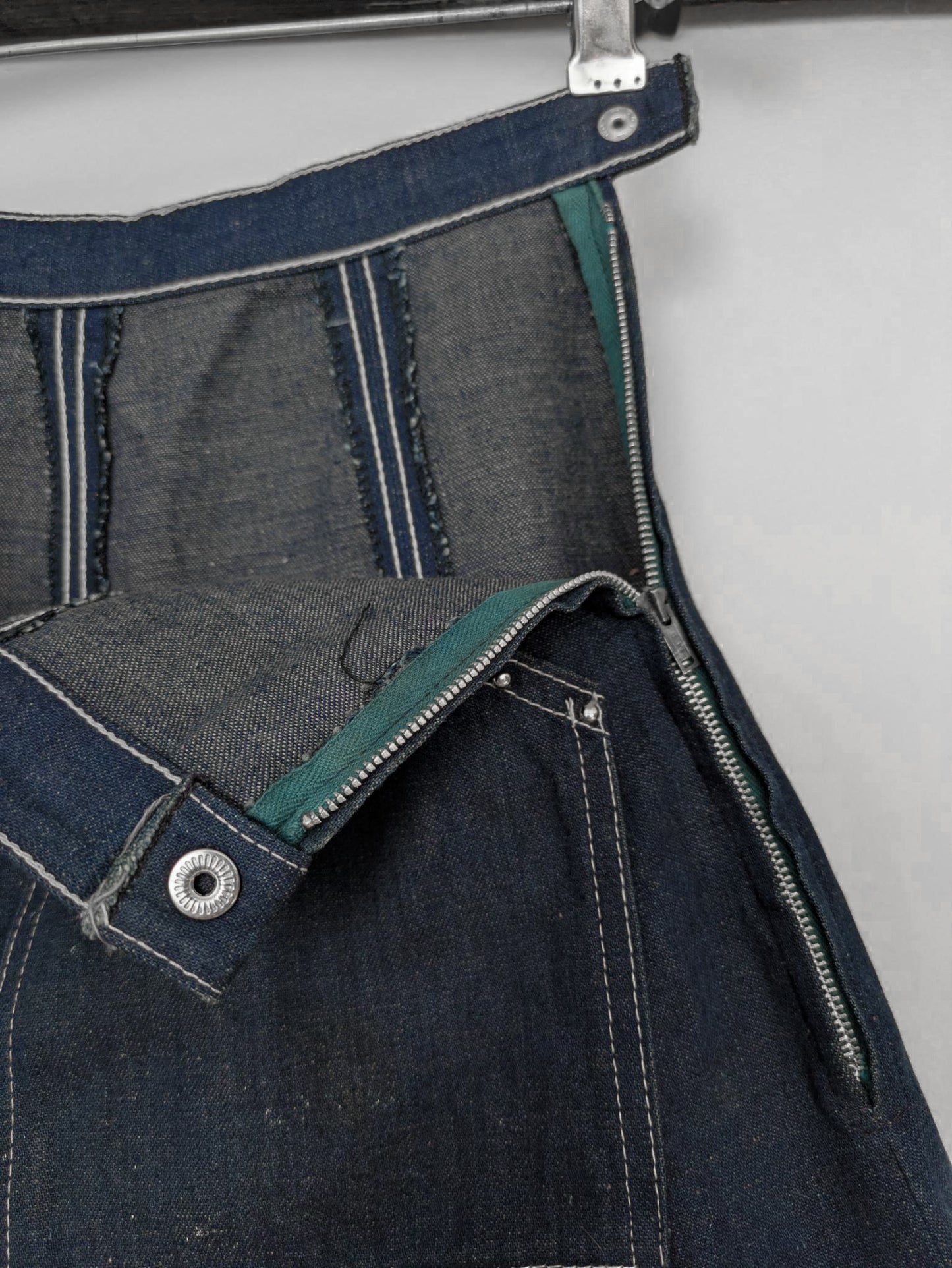 40s/50s Studded Denim Skirt