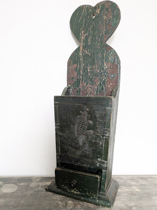 Primitive Carved Candle Holder