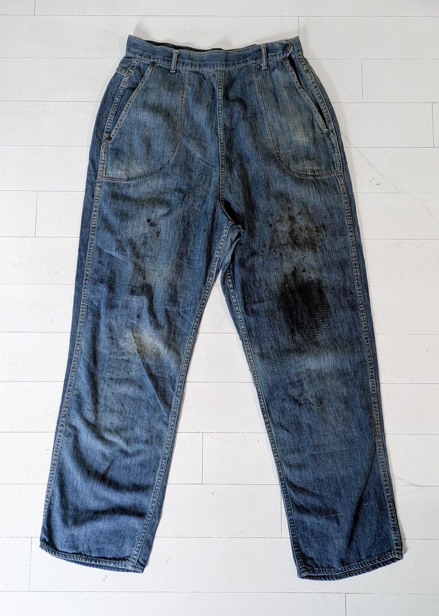 Paint Splattered Side Zips