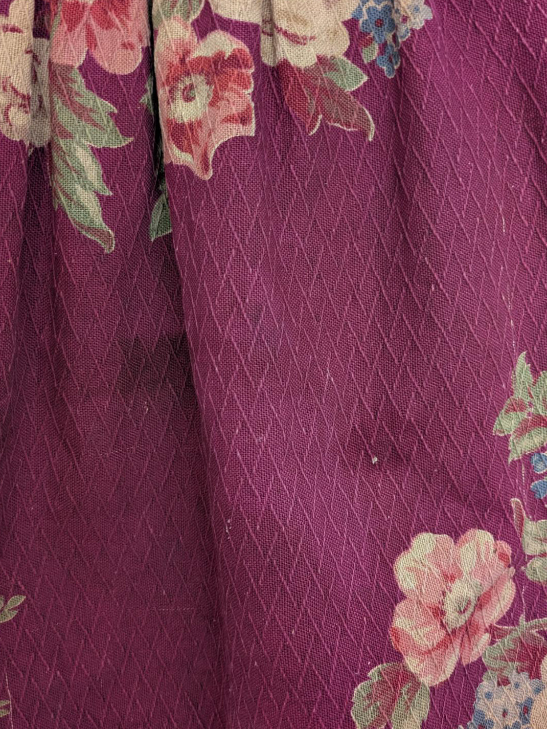 40s Barkcloth Tapestry Bag