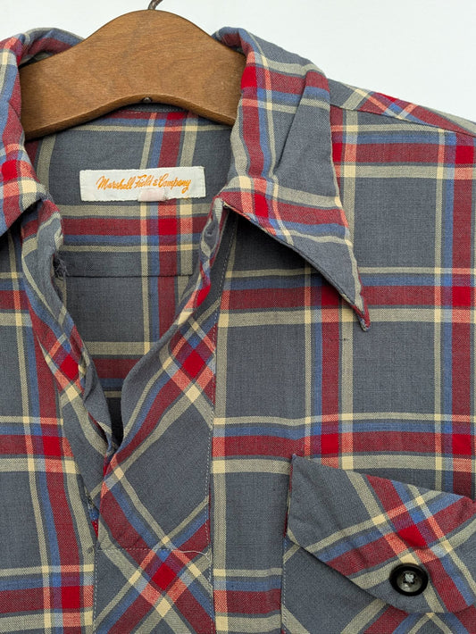 40s Plaid Pullover