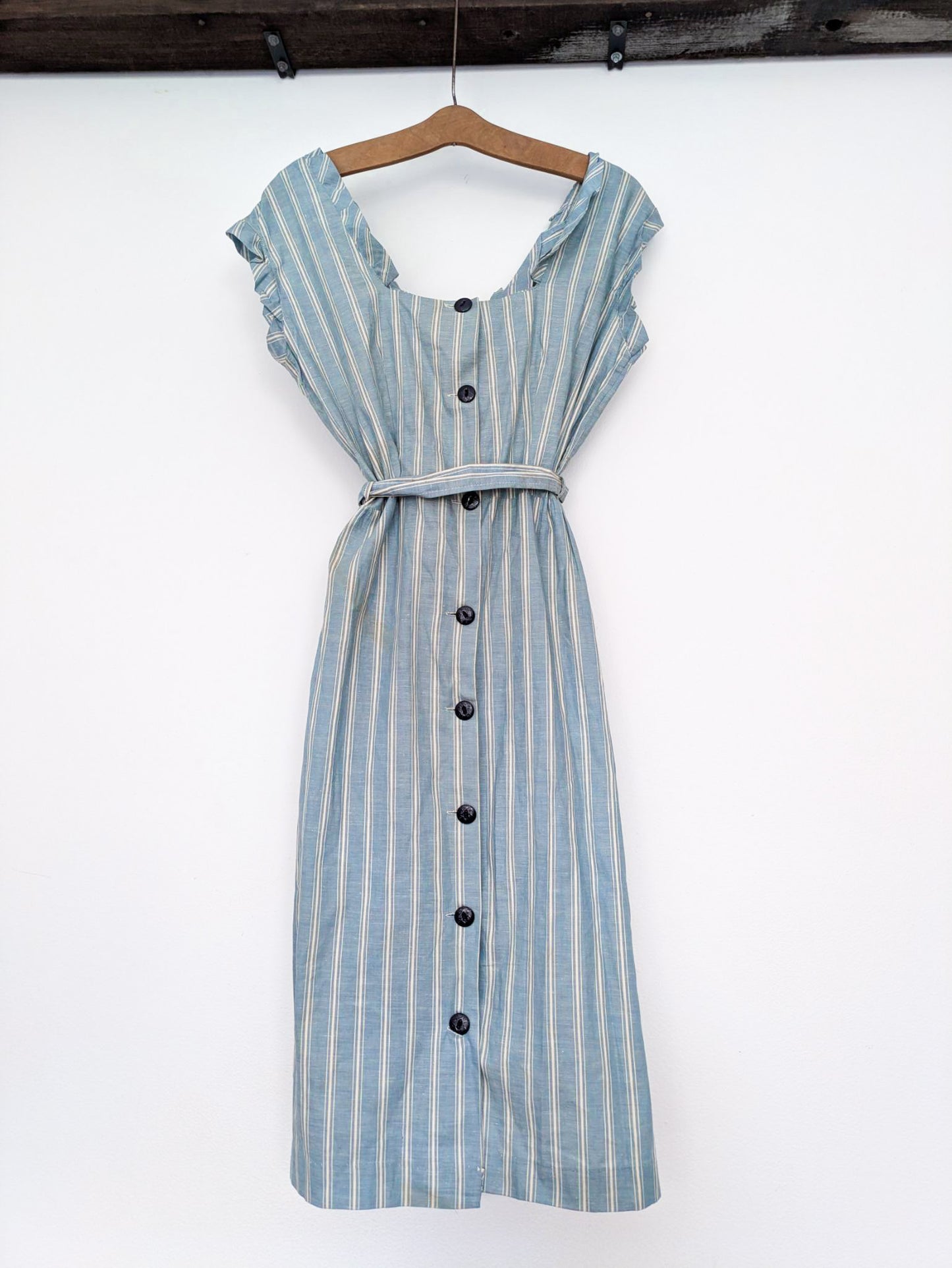 Almost Deadstock Striped Chambray Dress