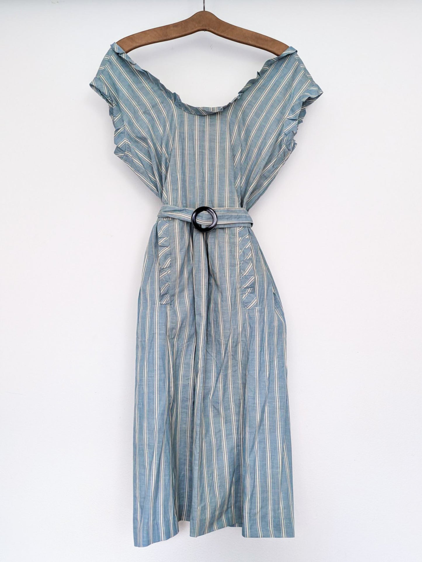 Almost Deadstock Striped Chambray Dress