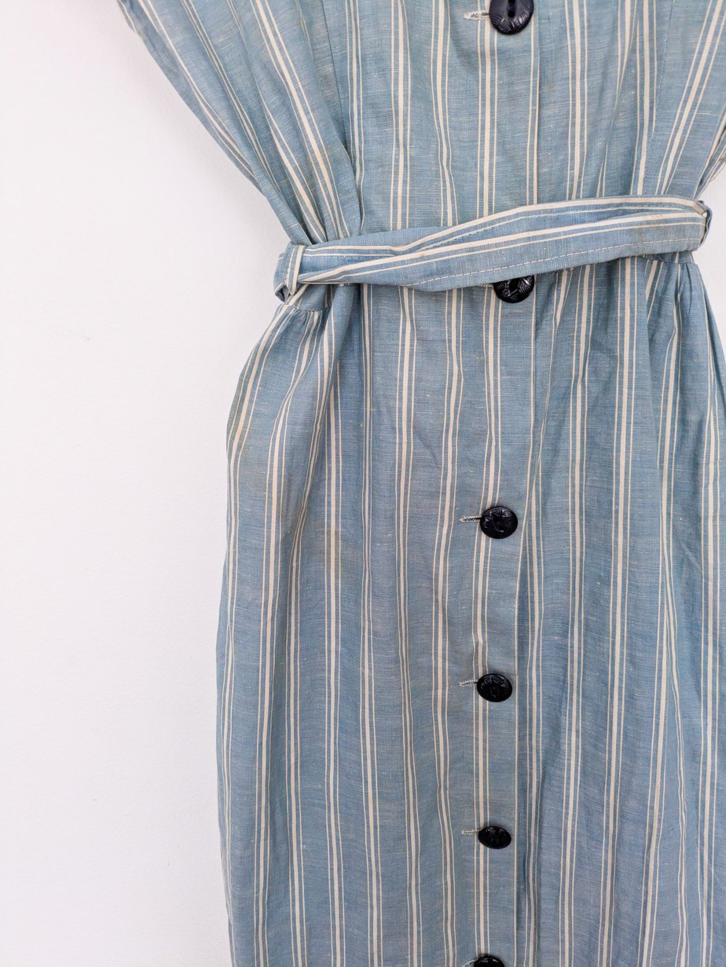 Almost Deadstock Striped Chambray Dress