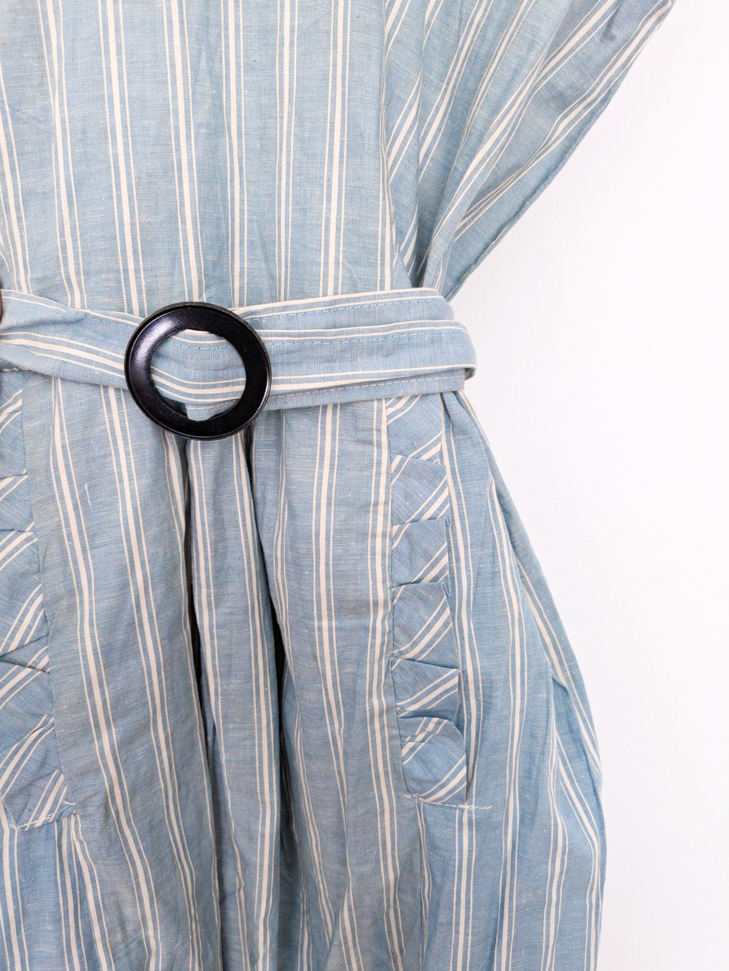 Almost Deadstock Striped Chambray Dress