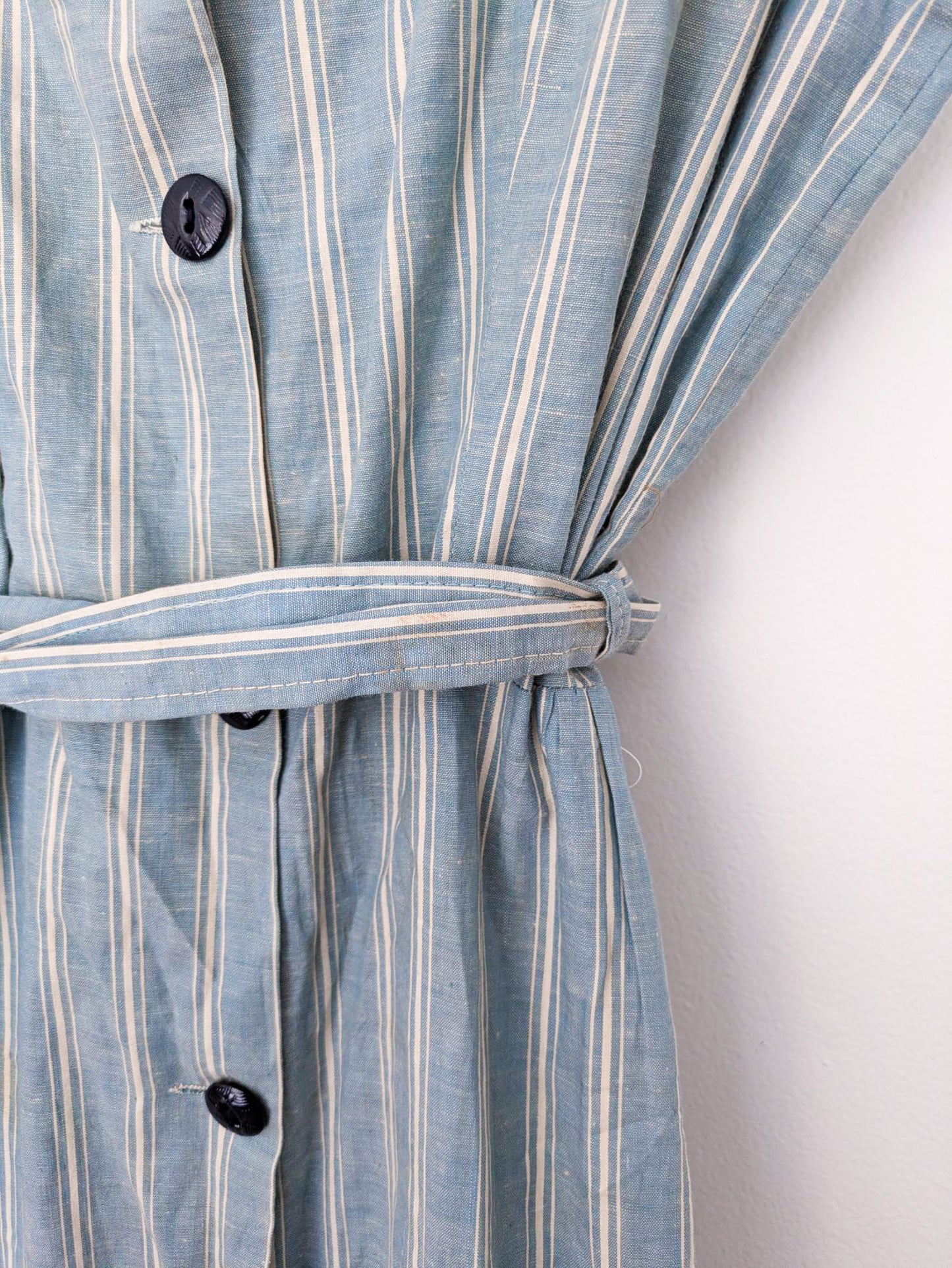 Almost Deadstock Striped Chambray Dress