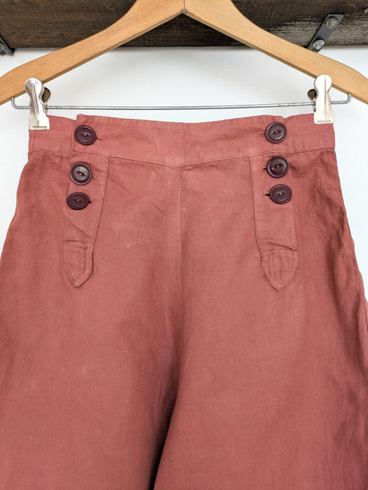 1930s Fall Front Pants