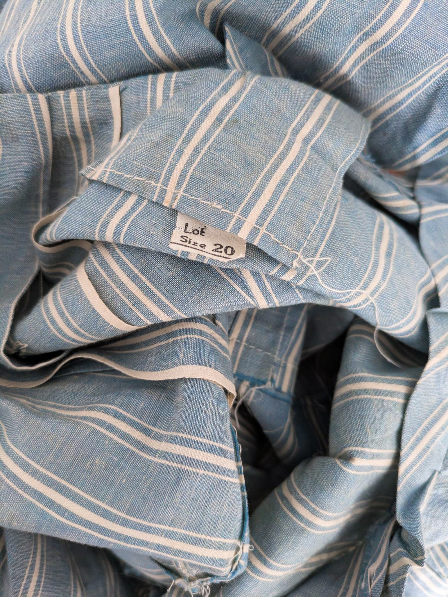 Almost Deadstock Striped Chambray Dress