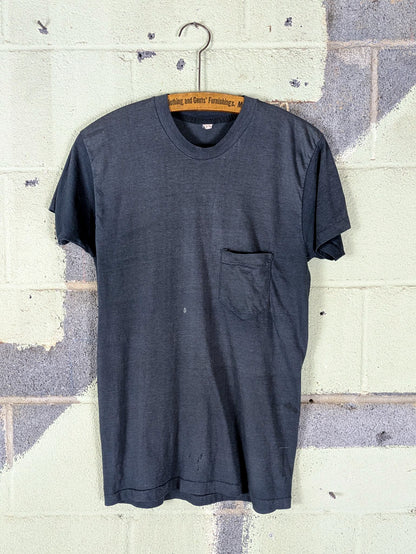 2 Tone Black Tee