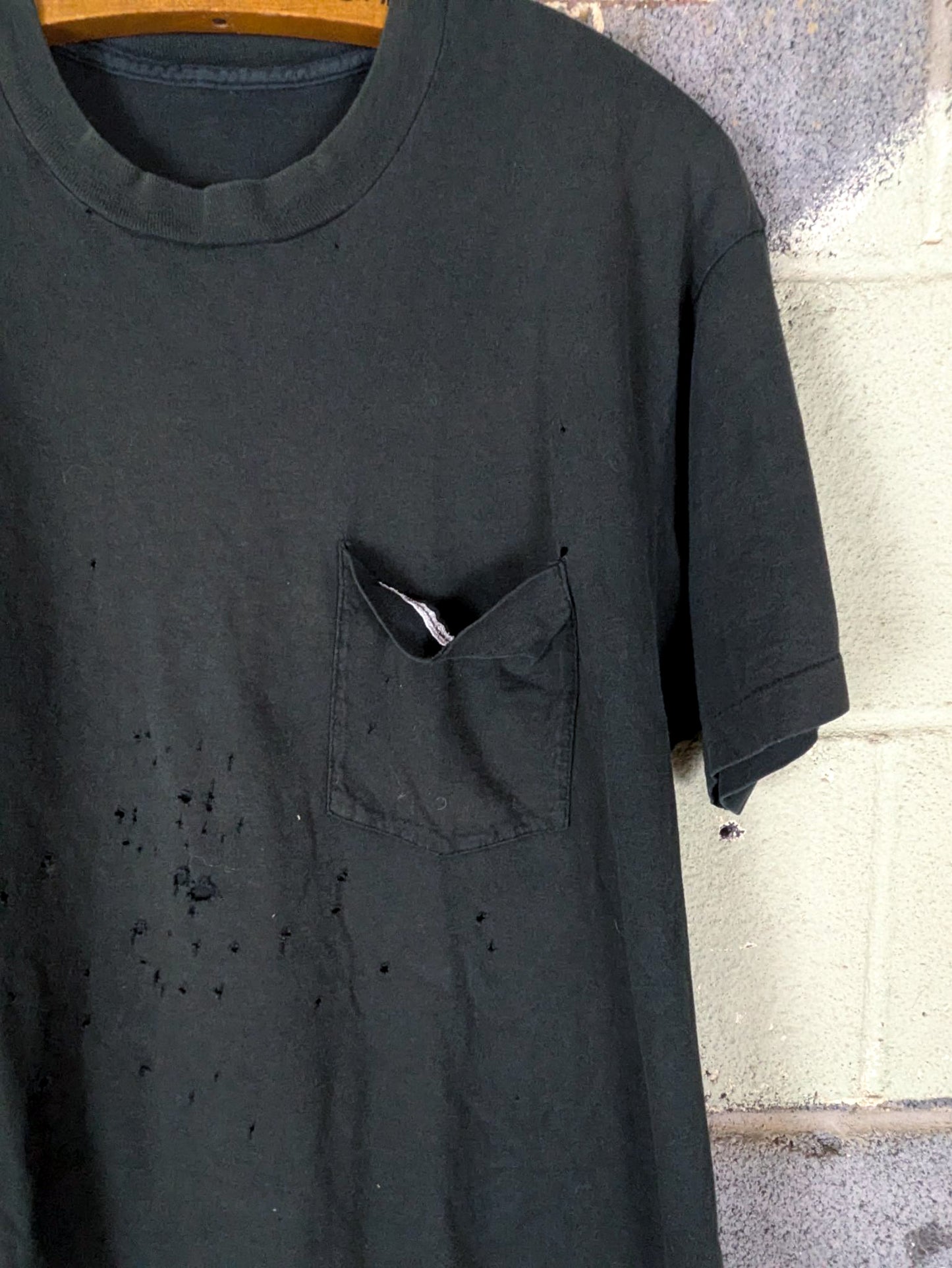 Distressed Pocket Tee