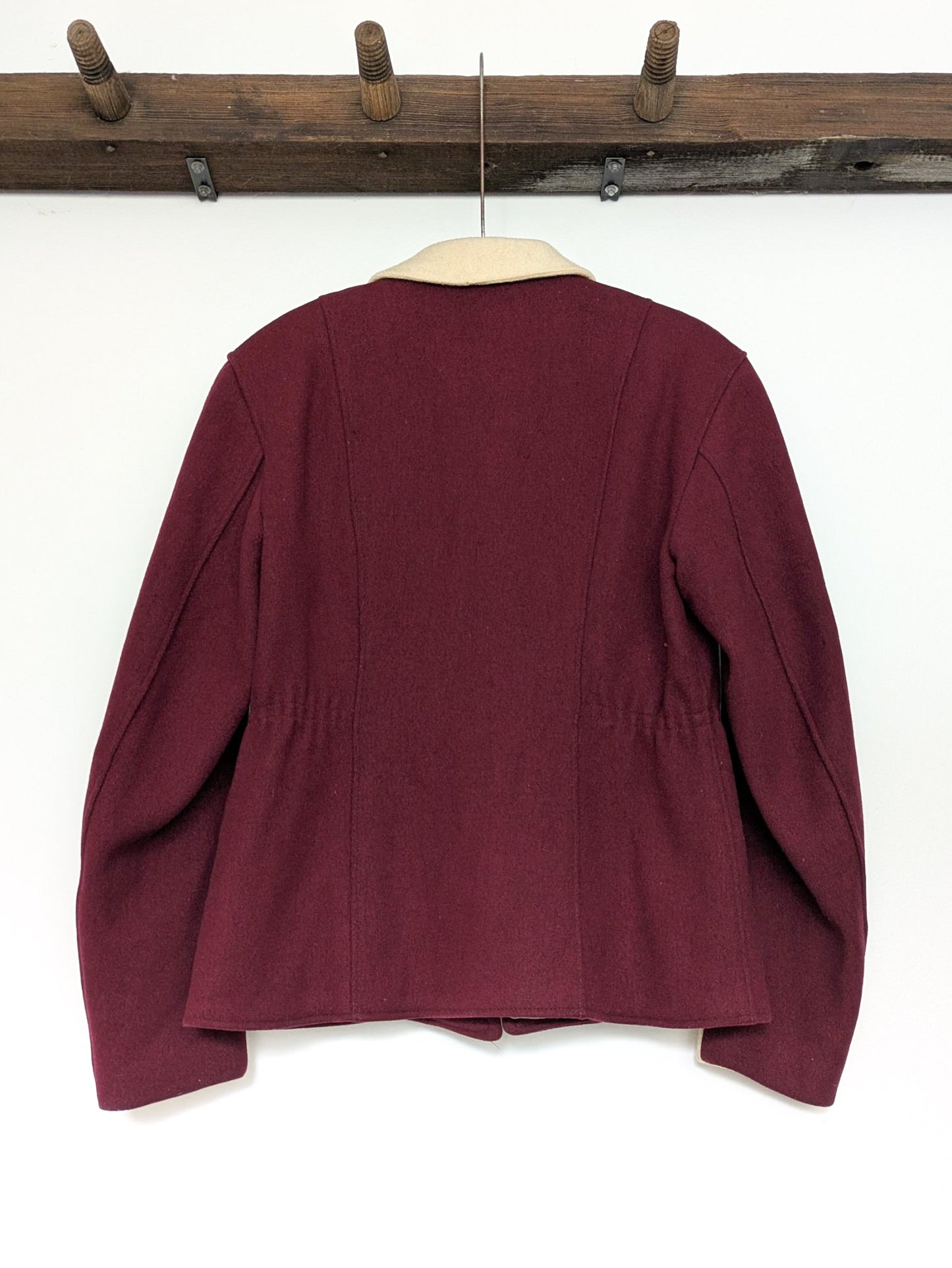 40s Maroon Wool Ski Jacket