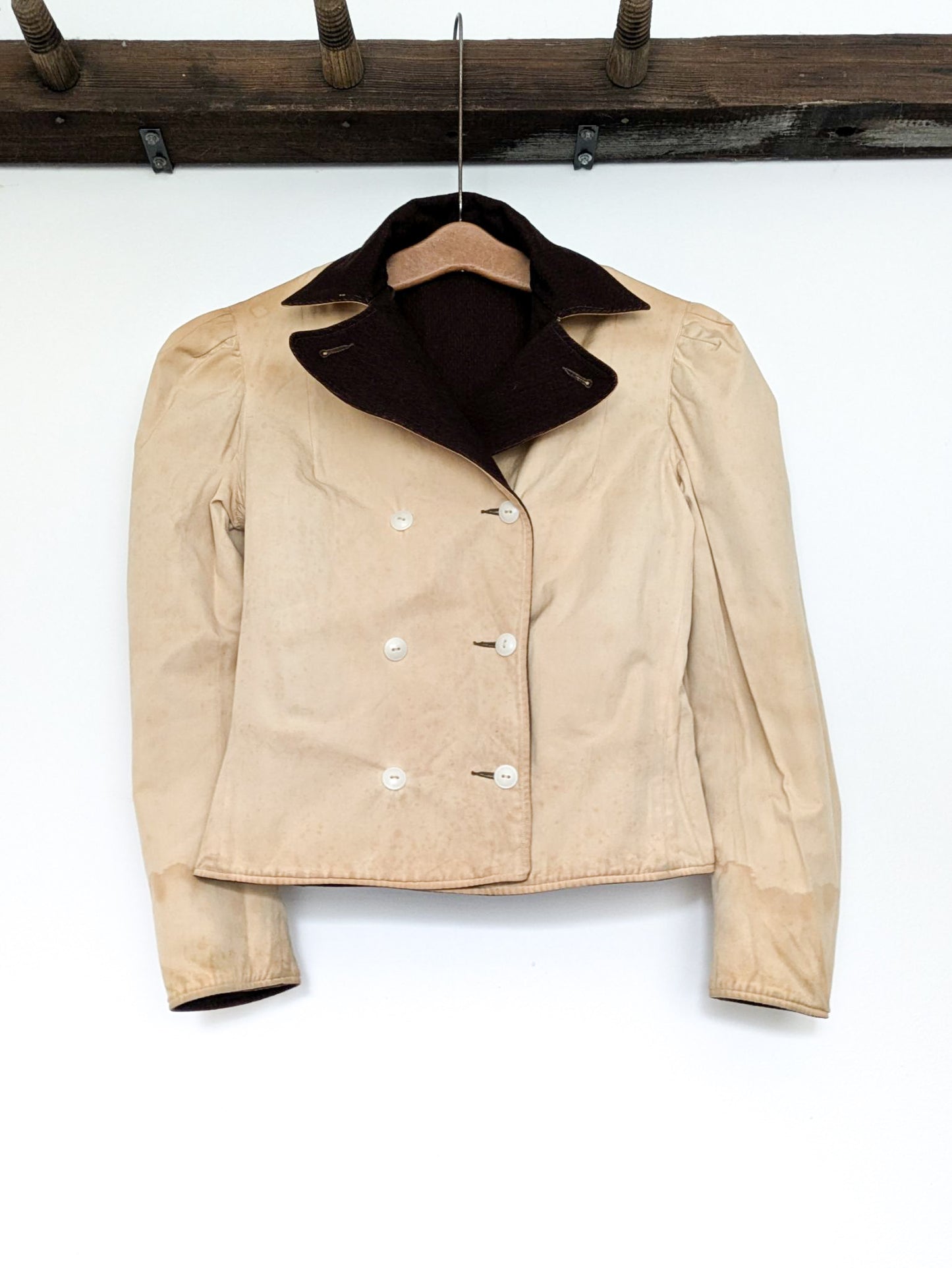 1930s Chocolate Brown Reversible Coat