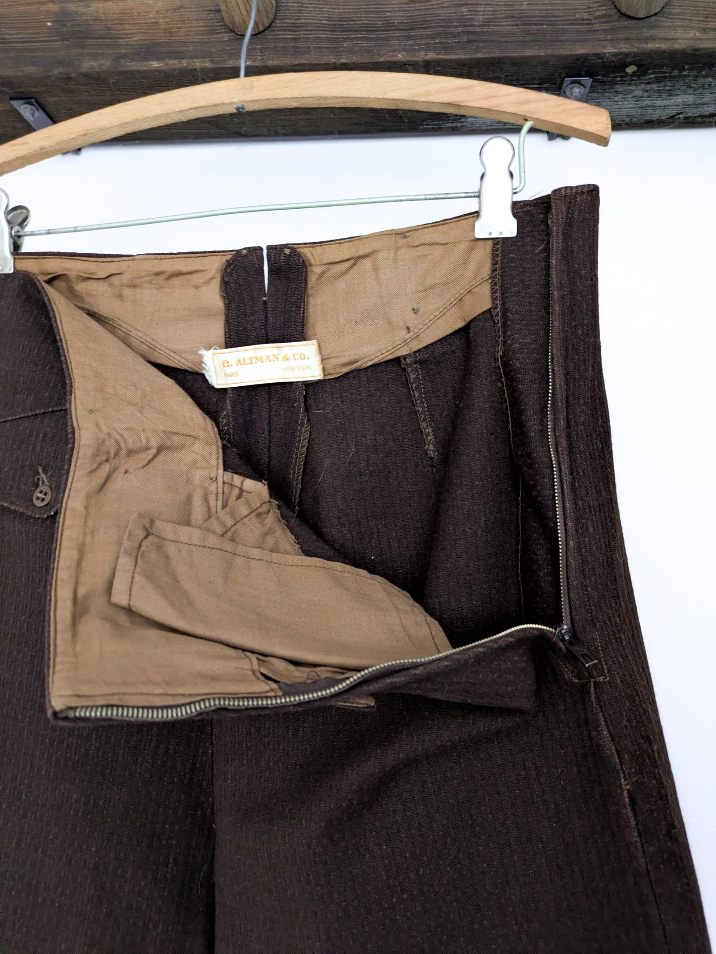 30s Chocolate Brown Ski Pants