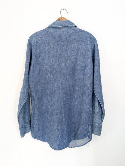 1960s Key Denim Pearlsnap