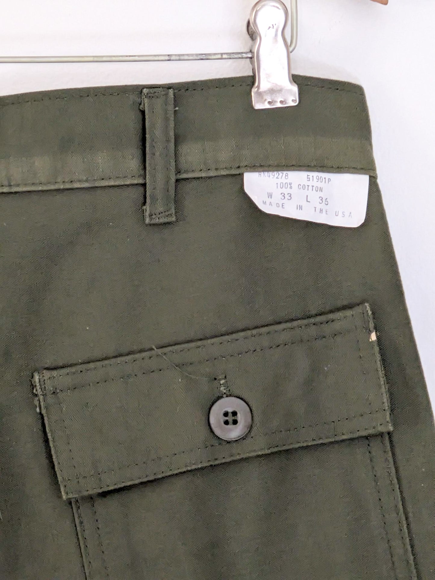 Deadstock Cotton Military Pants