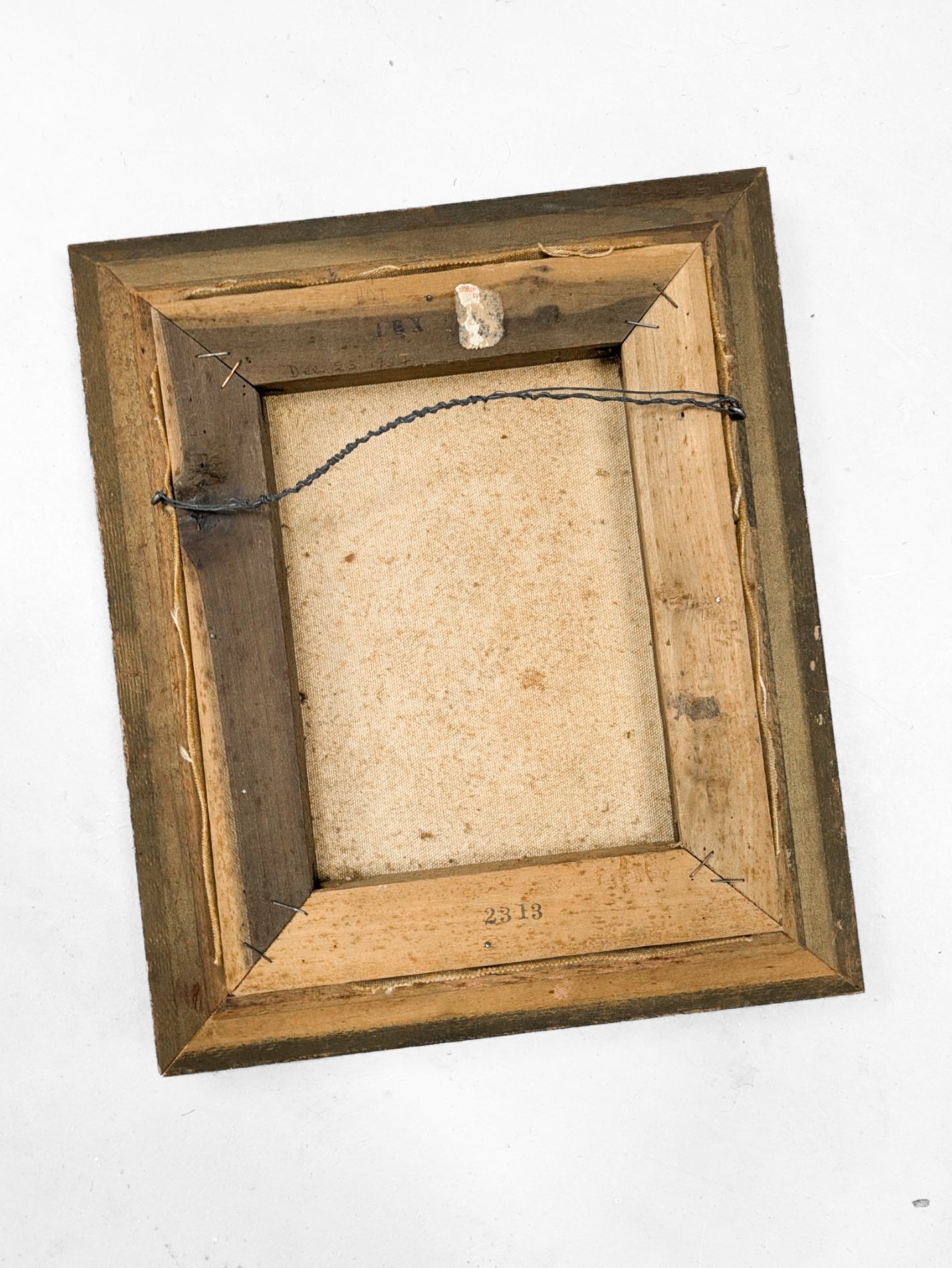 Midcentury Dog Oil Painting