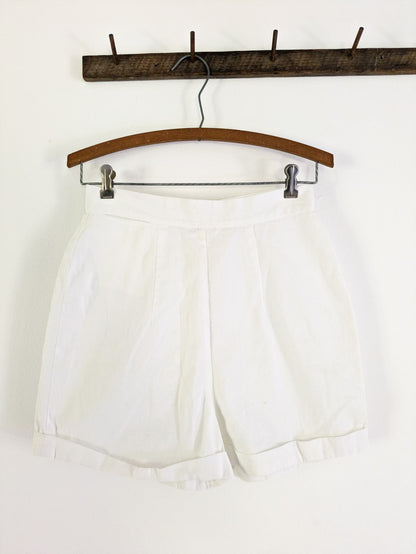 50s White Shorts