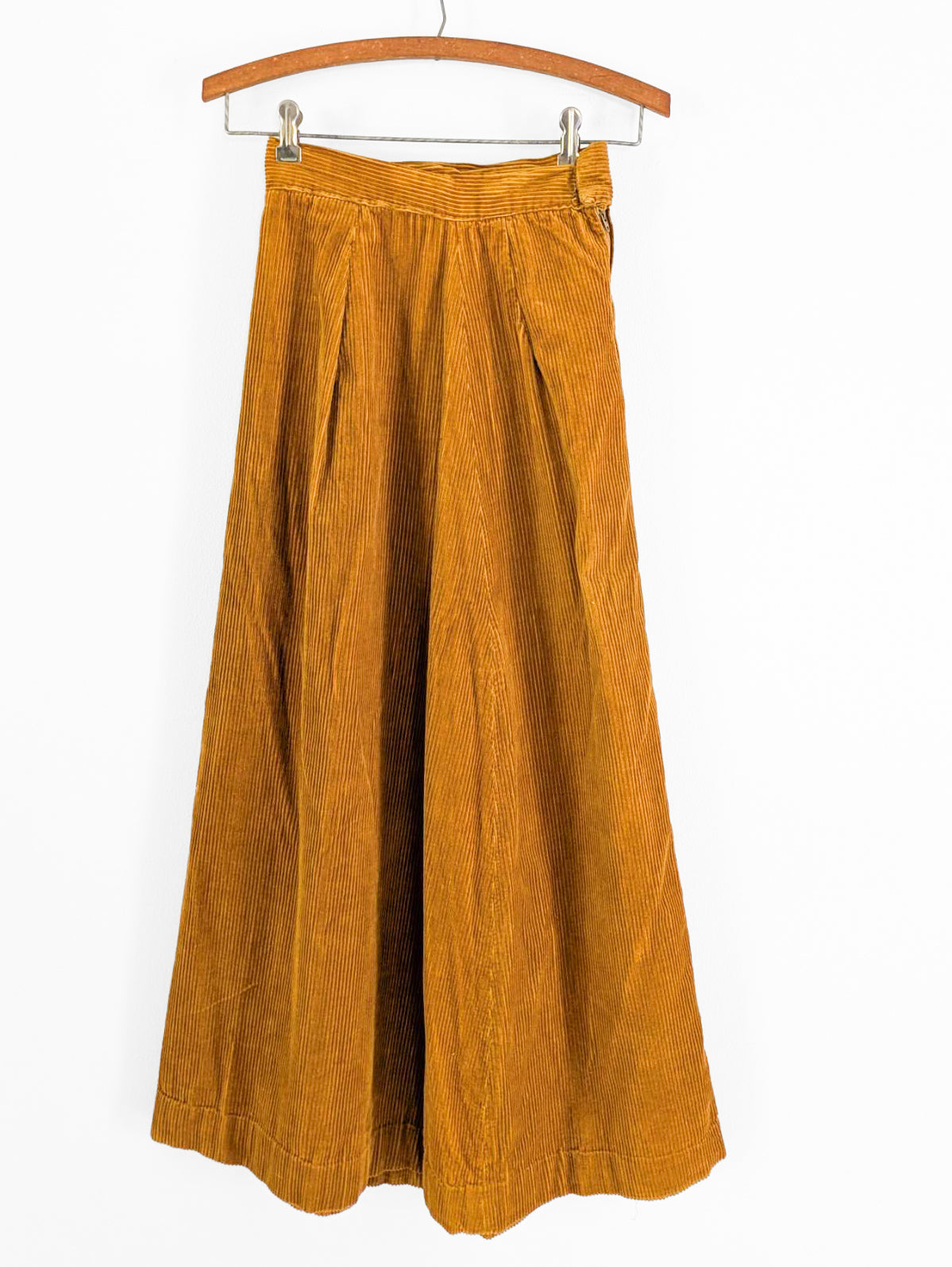 Ochre Corduroy Skirt