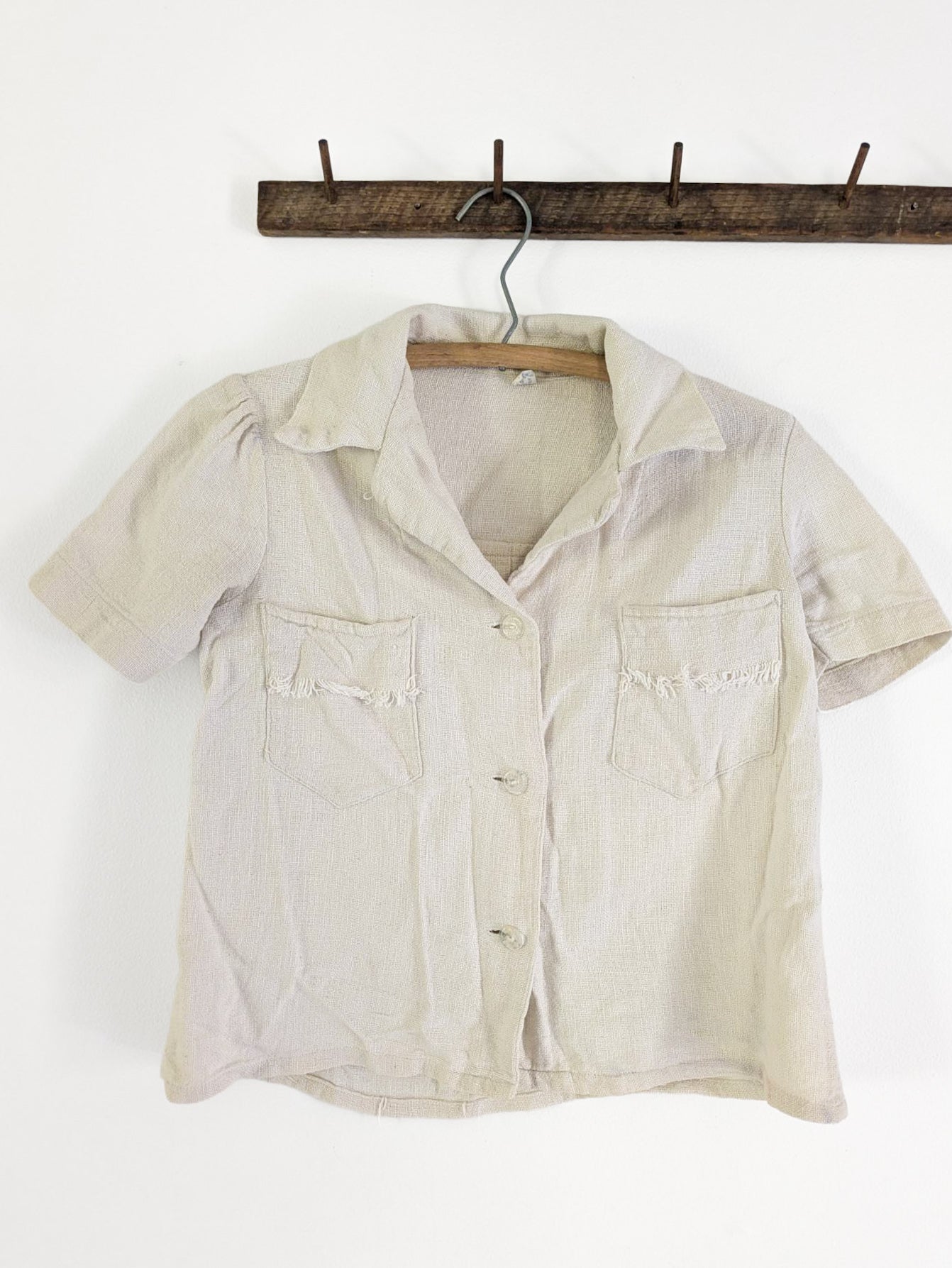 Woven Cream Blouse