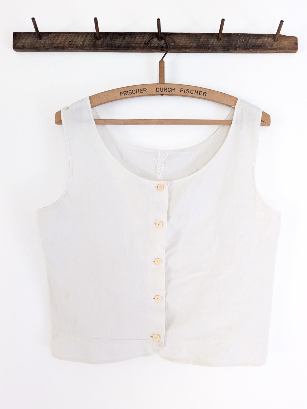 Antique Feedsack Sleeveless Blouse