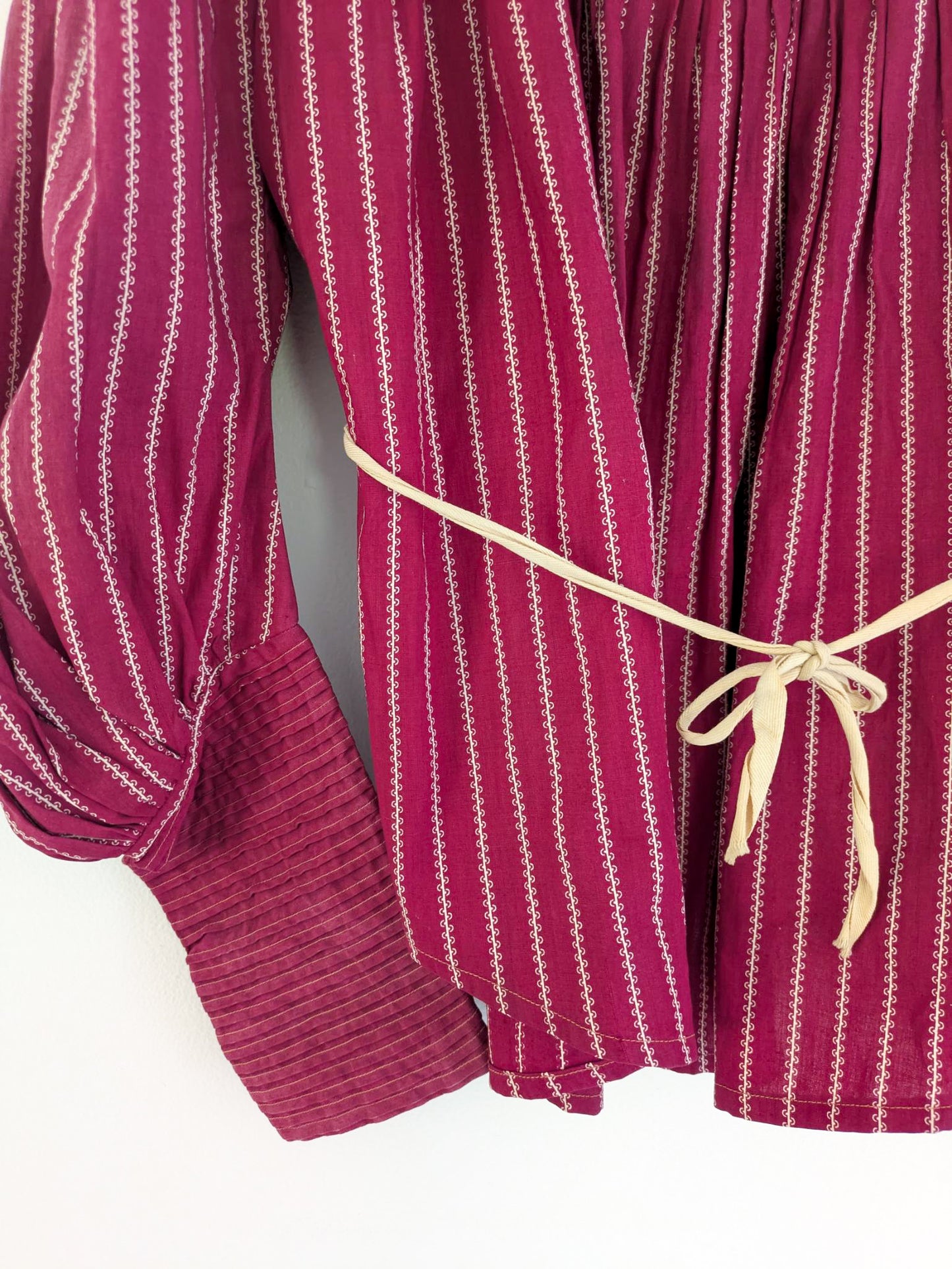 Raspberry Calico Blouse