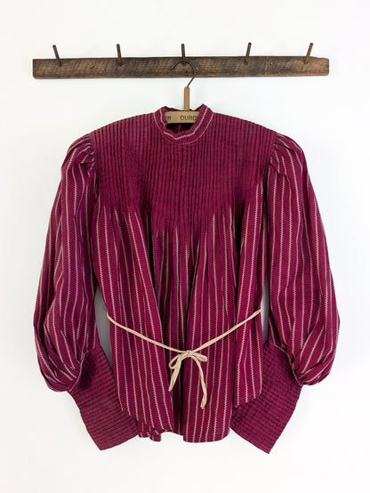 Raspberry Calico Blouse