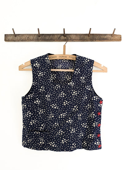 20s/30s Star Print Parade Blouse