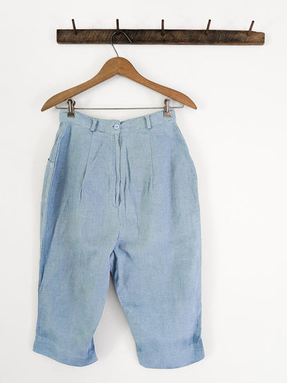 50s Chambray Capris