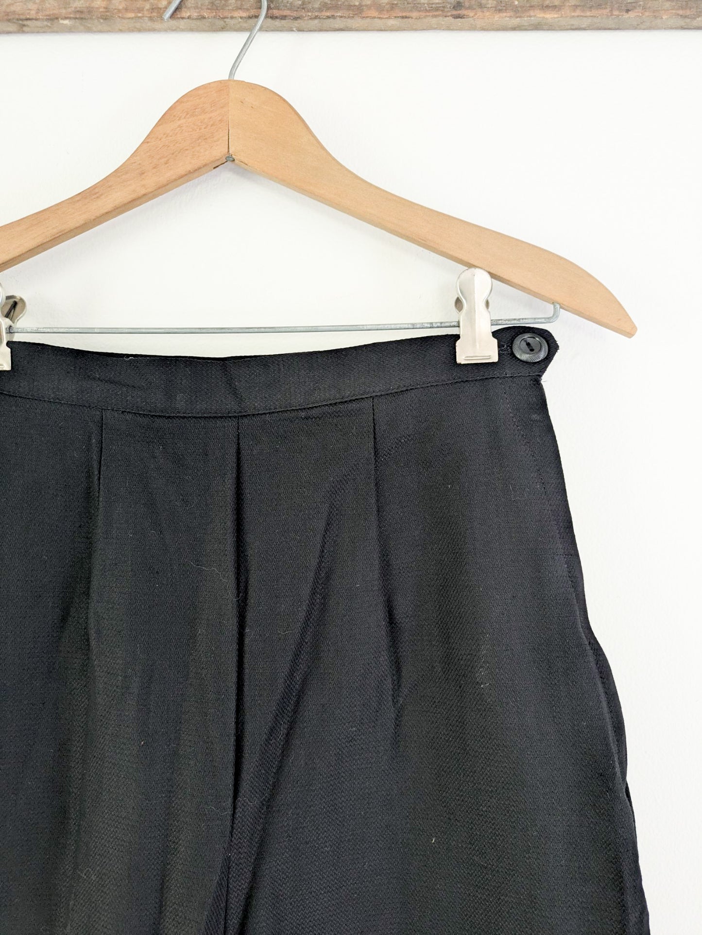 50s Black Pants w/ Raw Hem