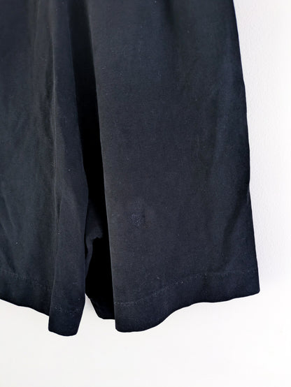 40s Black Cotton Shorts