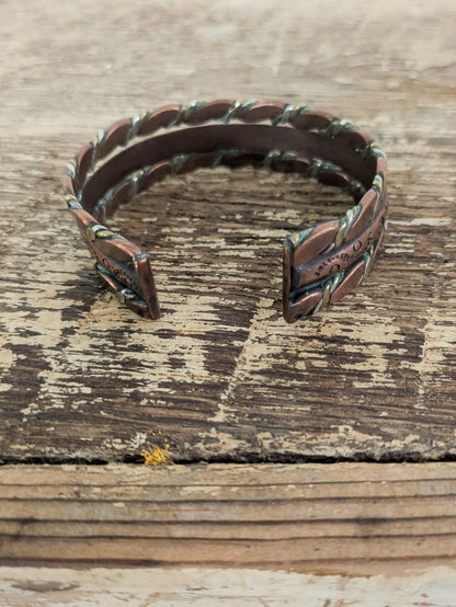 Copper, Brass & Sterling Stamped Cuff
