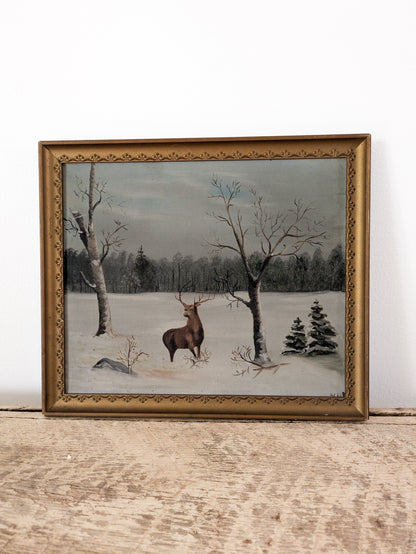 "Winter in Maine" Painting