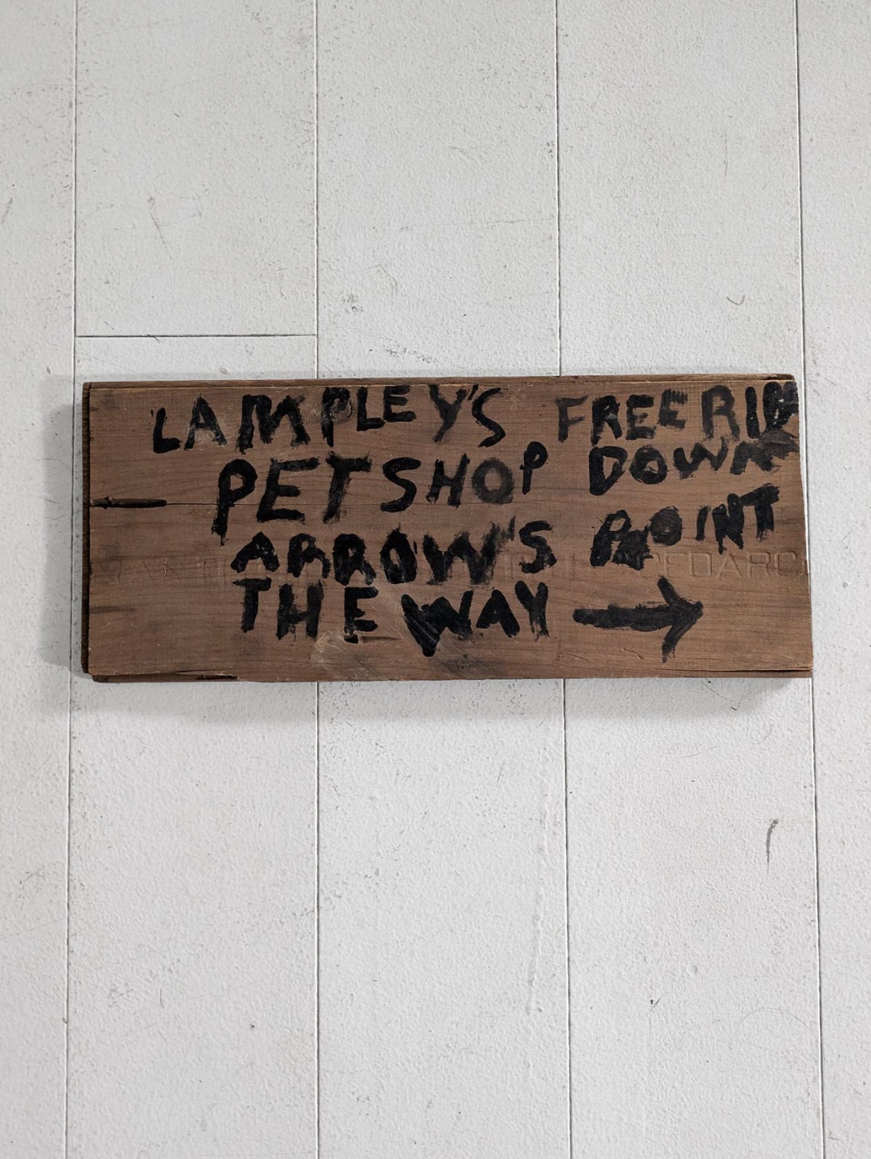Vintage Hand Painted Pet Shop Sign