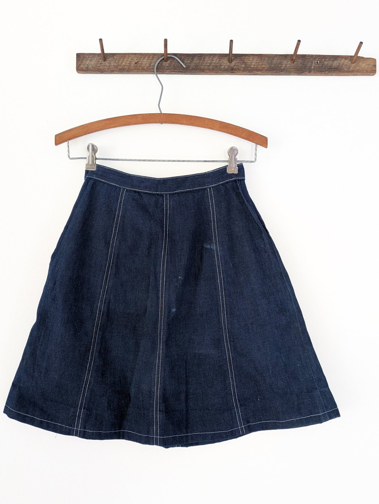 Studded Denim Mini