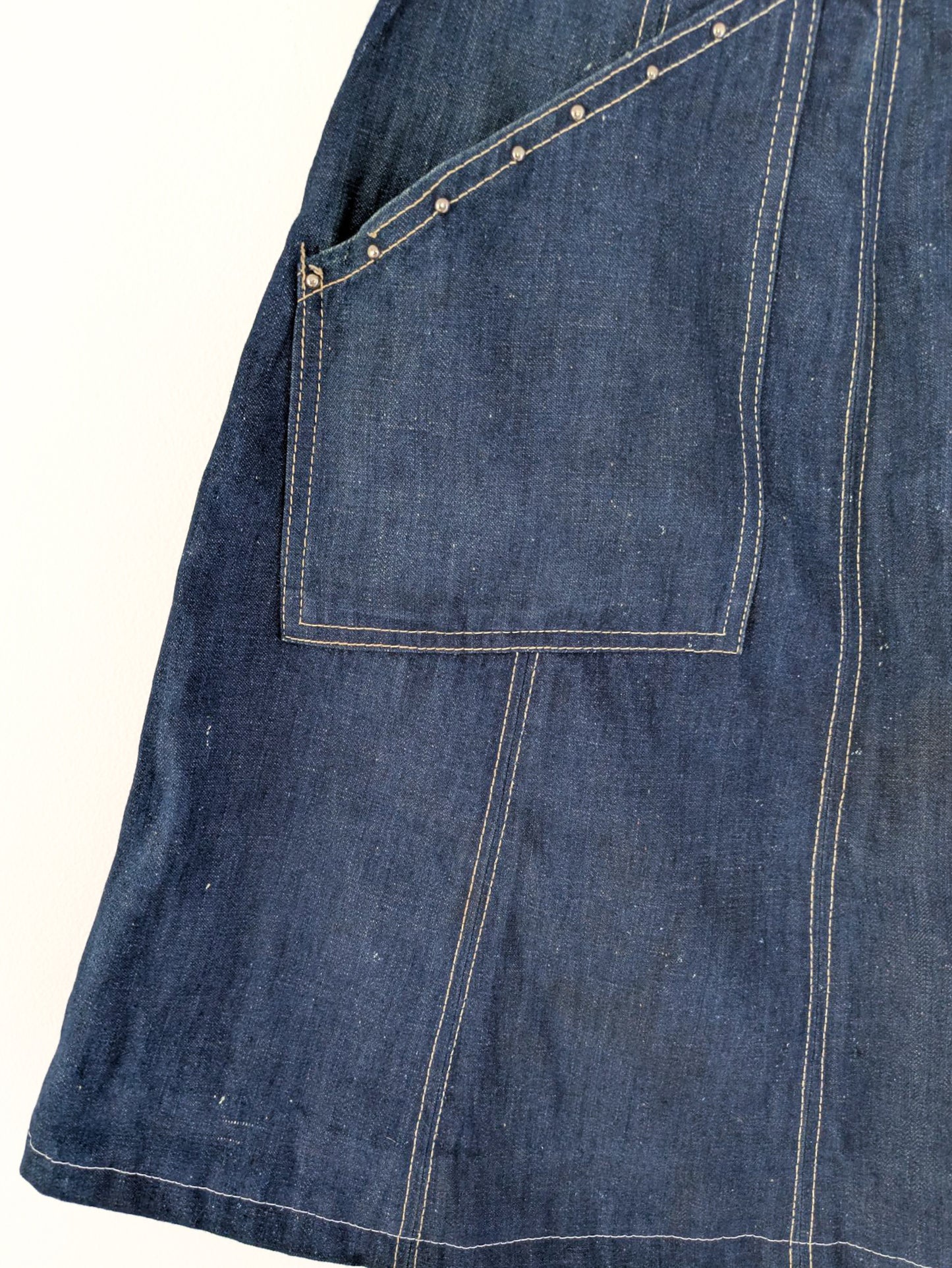Studded Denim Mini