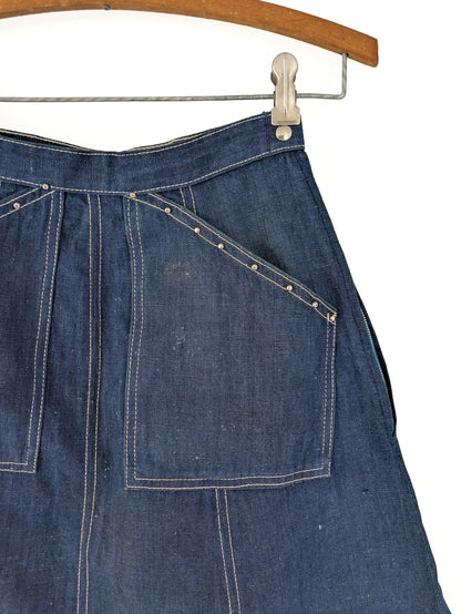 Studded Denim Mini