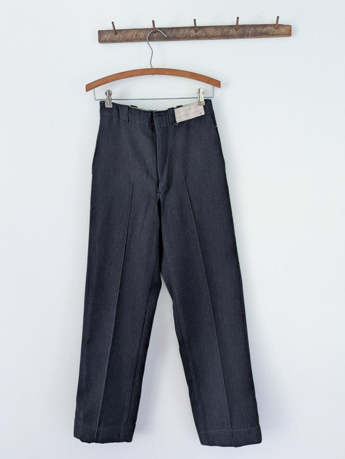 Charcoal Whipcord Pants