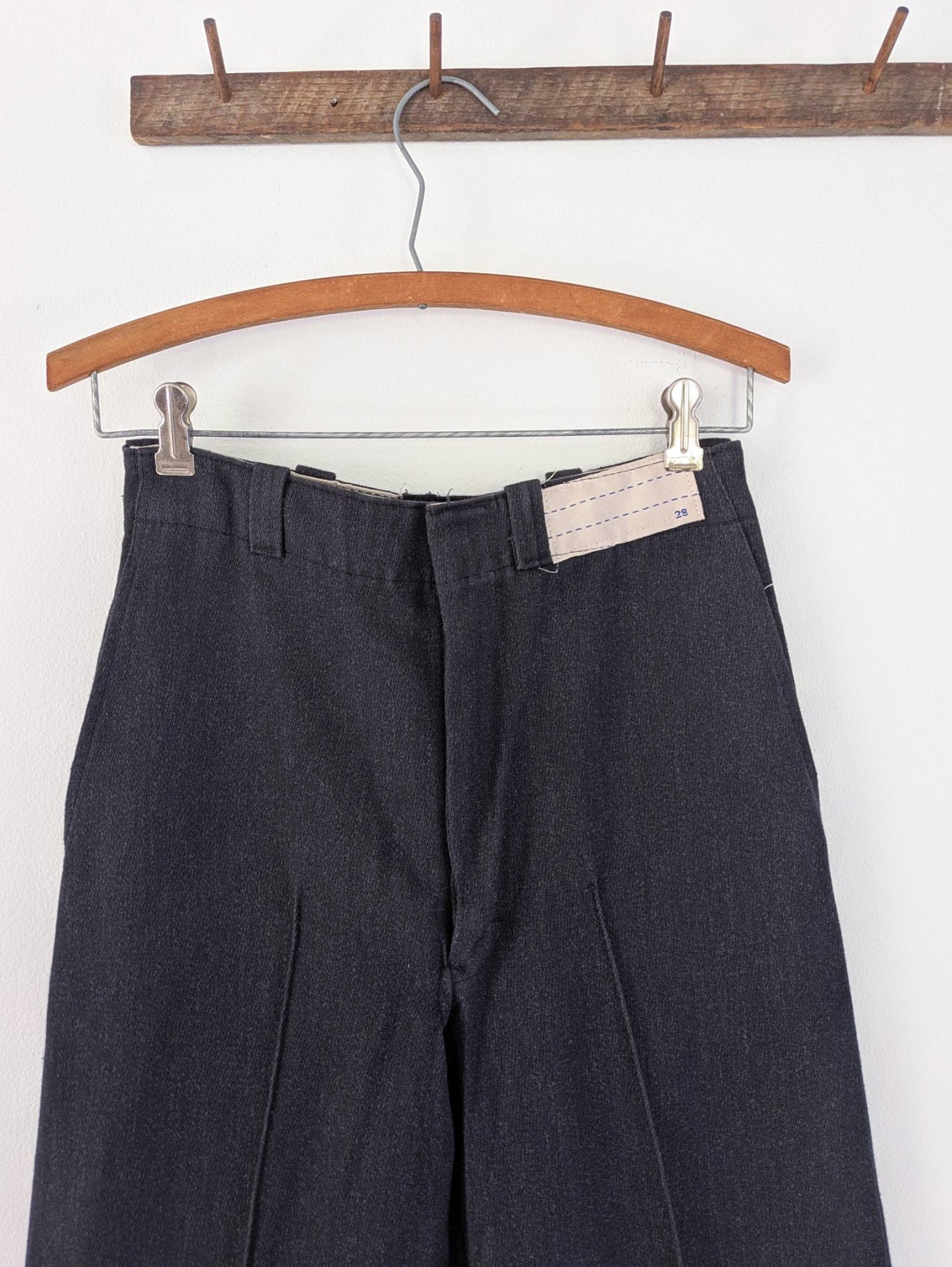 Charcoal Whipcord Pants