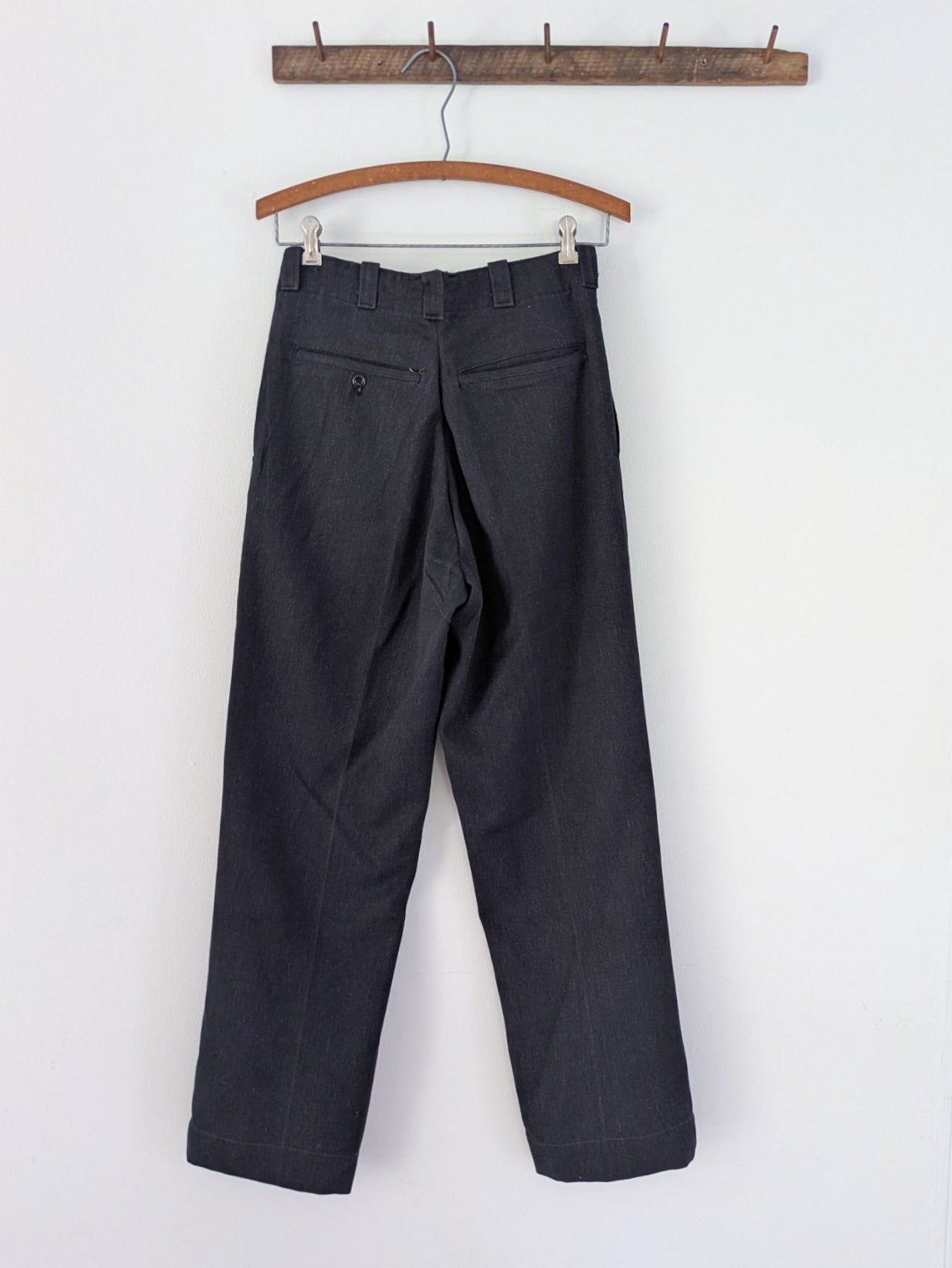 Charcoal Whipcord Pants