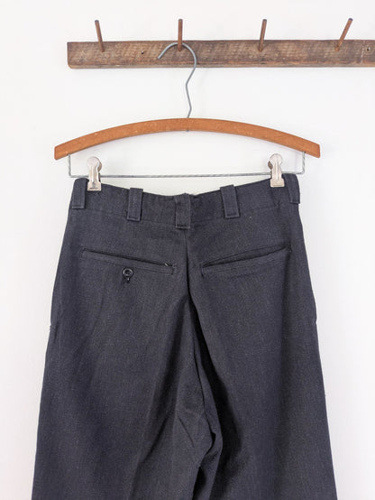 Charcoal Whipcord Pants