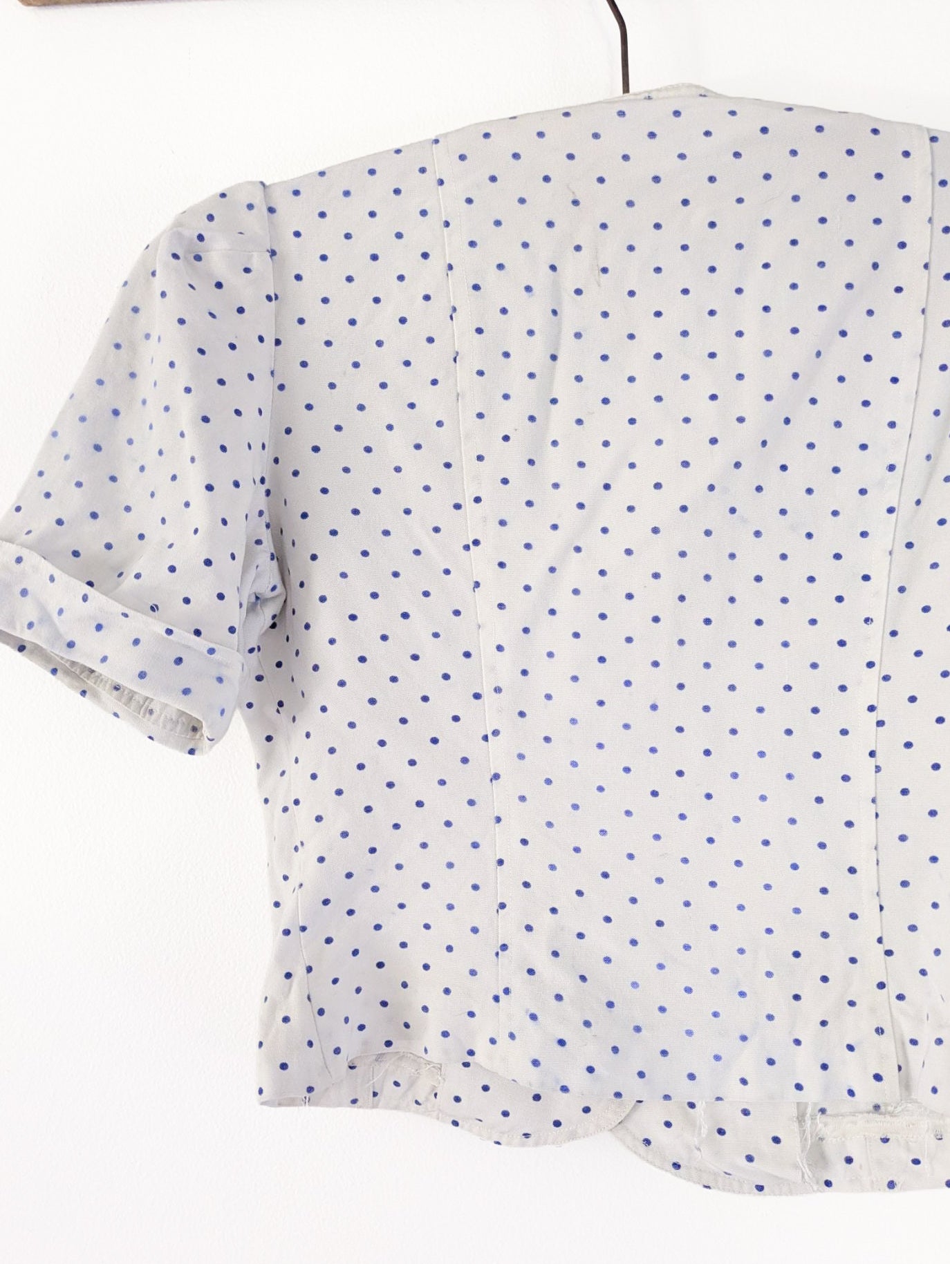 1940s Cotton Polkadot Blouse