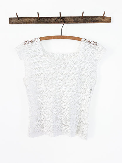 1930s Sheer Lace Blouse
