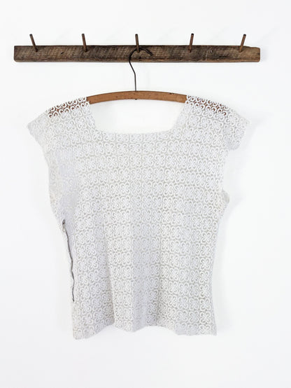 1930s Sheer Lace Blouse