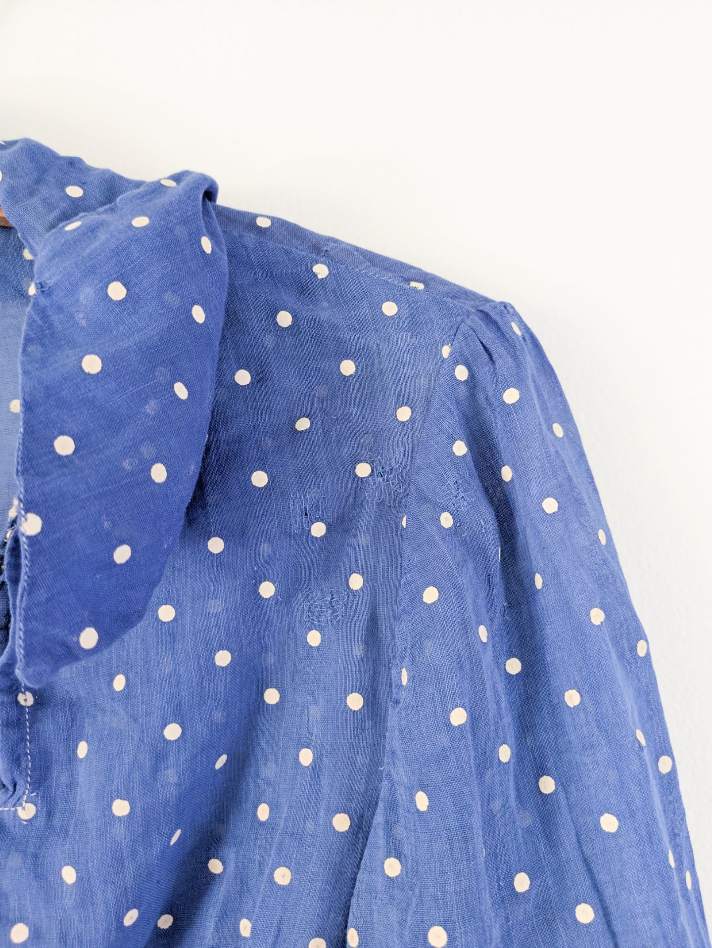 Cotton Voile Swiss Dot Blouse