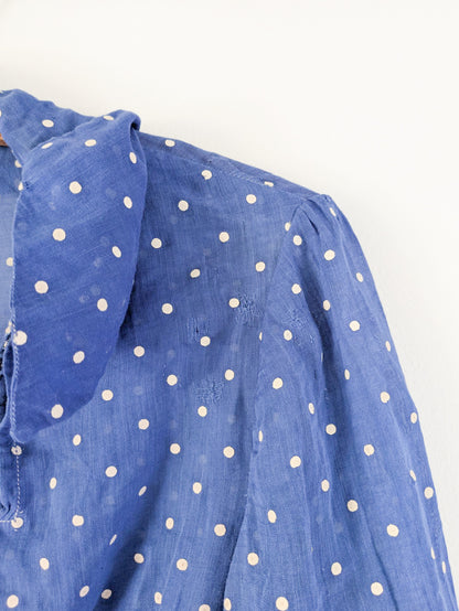 Cotton Voile Swiss Dot Blouse