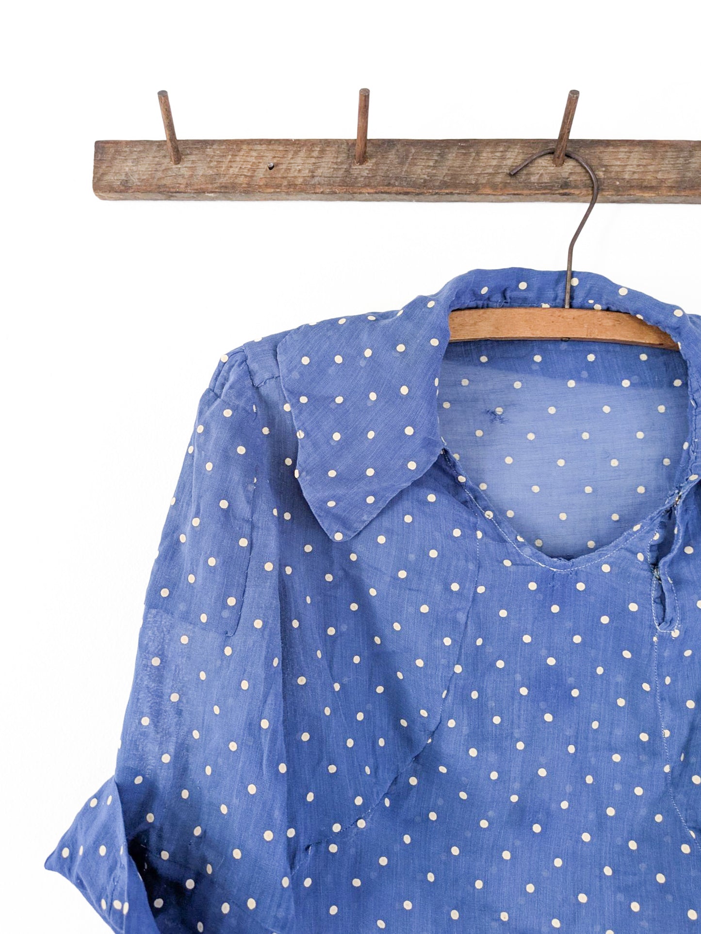 Cotton Voile Swiss Dot Blouse