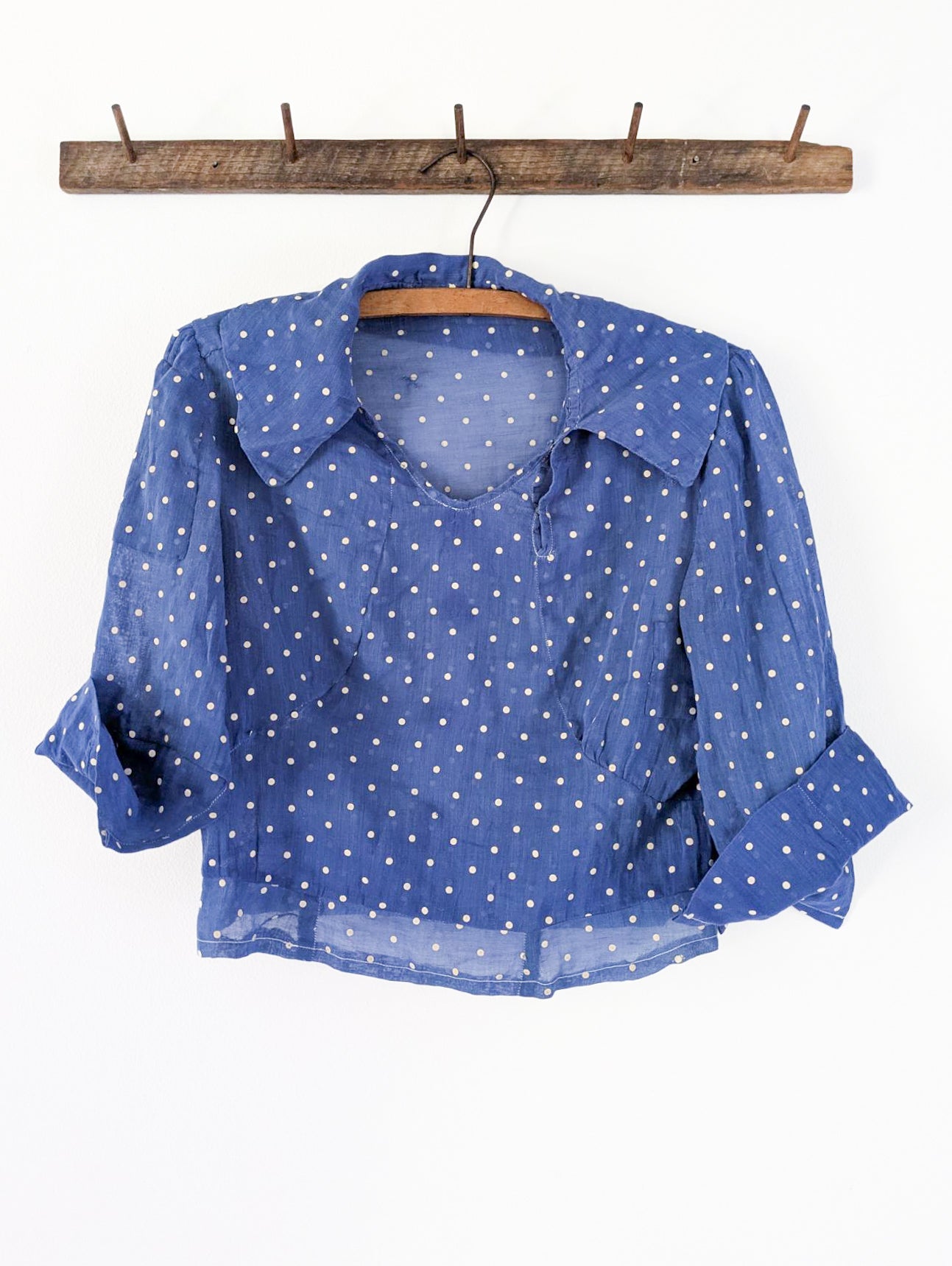 Cotton Voile Swiss Dot Blouse