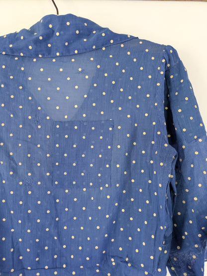Cotton Voile Swiss Dot Blouse