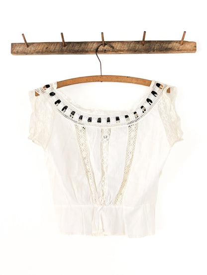 Cotton & Lace Victorian Blouse